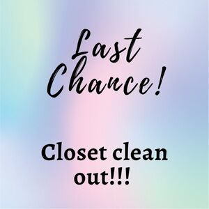 Closet Clean Out Announcement!